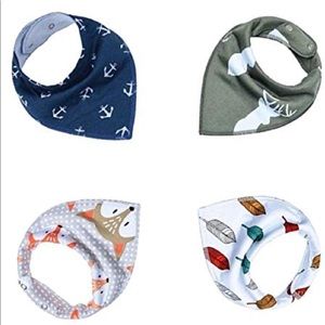 Boys baby bandanas. 4 pack